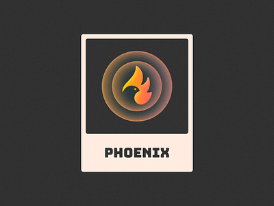 Phoenix bird brand branding design figma fire glow gradient grain icon illustration logo logo design mark noise phoenix symbol texture wing