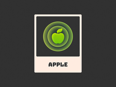 Apple! apple brand branding bubble card fruit glow gradient grain green icon illustration leaf logo logo design mark noise poster symbol texture