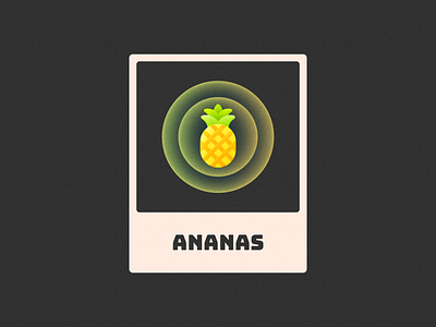 Ananas! ananas brand branding card figma fruit glow gradient grain grainy icon illustration logo logo design mark noise summer symbol texture tropical