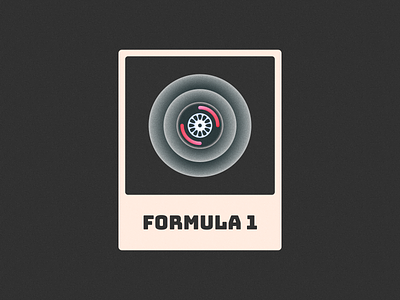 Formula One! 1 brand branding car card figma formula formula1 icon illustration logo logo design mark noise one race speed symbol texture tyre