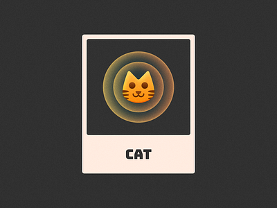 Cat! brand branding card cat figma glow gradient grain icon illustration kitten logo logo design mark noise symbol texture