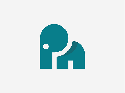 PN Geometric elephant ( solid shot ) ! animal brand branding elephant geometric icon illustration letter lettermark logo logo design logodesign m mark monogram monomark n p pn symbol