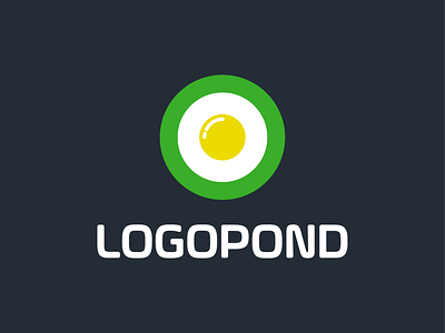 Logopond ! brand branding egg geometric icon logo logo design logodesign logopond lotus mark omelet omelette symbol
