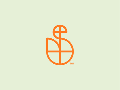 Geometric swan! (Updated) abstract animal bird bird logo brand branding geometric icon illustration lettermark logo logo design mark monogram monomark s letter strock swan symbol vinatge