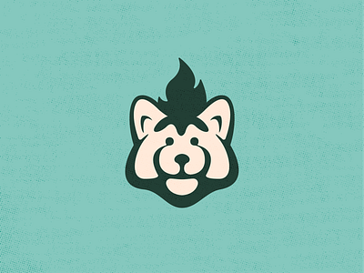 Red Panda animal brand branding icon illustration logo logo design logodesign mark mascot monochrome negative space panda red redpanda symbol