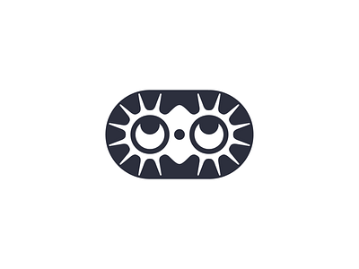 Curiosity! abstract brand branding character curiosity eyes face funny geometric icon illustration logo logo design mark mascot monochrome playful symbol