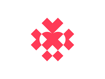 Care! abstract brand branding for sale geometric health healthcare heart icon logo logo design logodesign love mark medical peace symbol