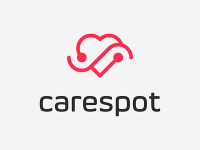 Carespot! brand branding care carespot geometric health healthcare heart hospital icon logo logo design logodesign love mark medical symbol