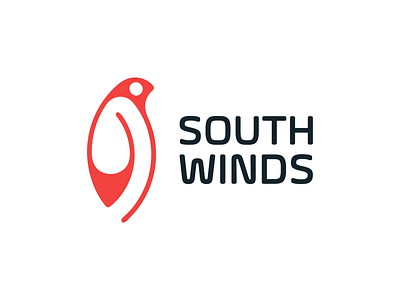 South Winds! aviation bird brand branding dove eagle falcon flying for sale icon illustration logo logo design logodesign mark monochrome nest symbol wings