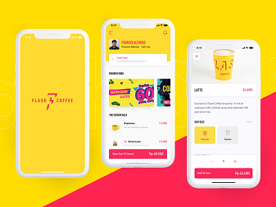 Flash Coffee app coffee design mvp product design startup ui ux