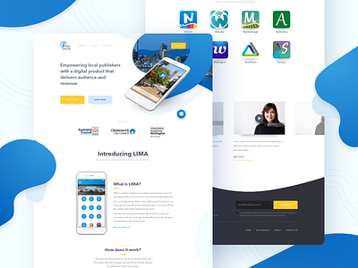 iApp Network design flat landing page mvp product design startup ui ux web design website