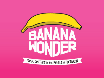 Banana Wonder banana branding concept identity logo mark