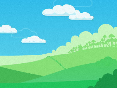 Blue Skies app clouds education illustration interface landscape mushroom myblee sky skyline ui wallpaper