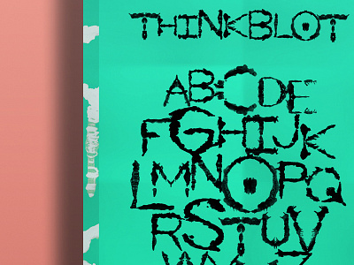 Thinkblot alphabet lettering poster rorschach type typography