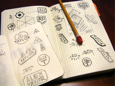 Mark Explorations brainstorm branding logo mark moleskine process self sketch