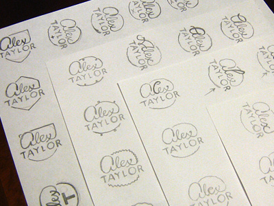 Mark Experimenting brand branding identity logo mark process self sketch