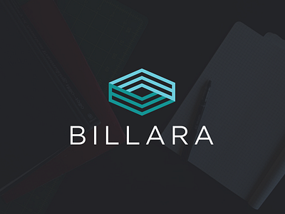 Billara first post geometric illustrator logo prism rookie vector