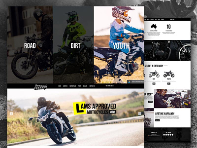 braaap Motorcycles Homepage braaap caferacer dirtbike motocross motorbike motorcycle parallax ride shopify webdesign