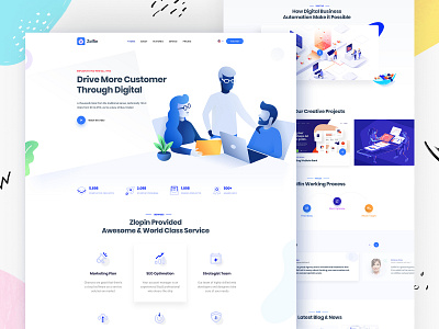 Creative agency landing page