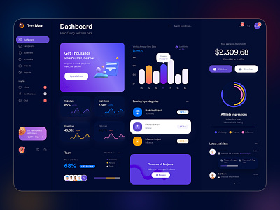 TomMax- Dashboard Design