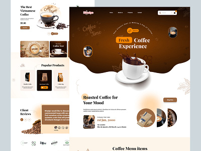 coffee shop website cafe coffee coffee landing page coffee shop coffee website ui ux website design