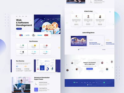 TP Landing Page app branding creative design flat illustration trading ui ux vector web