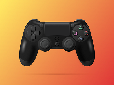 PS4 Controller controller illustration playstation ps4 psd sketch videogames