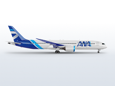 ANA | Aircraft aircraft airline airplane branding design identity sketch travel