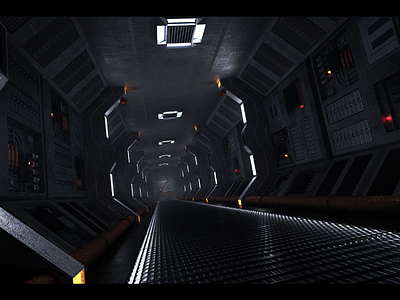 SciFi Spaceship Hallway