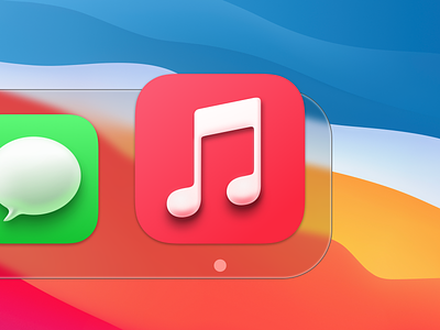 Apple Music - Big Sur Icon apple music big sur icon mac macos