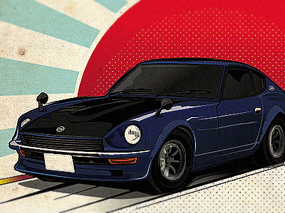 The Z car classic japan vector vehicular vintage