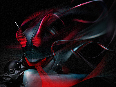 Masked Rider Project anime digital illustration japan mask