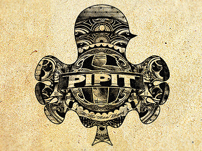 The Pipit bird collaboration icon logo