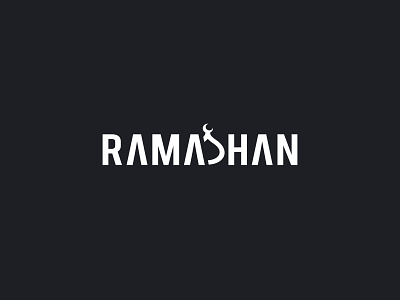 ramadhan design flat logo ramadan kareem typography
