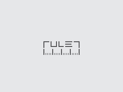 Ruler design designlogo logo logodesign ruler ruler logo typography vector