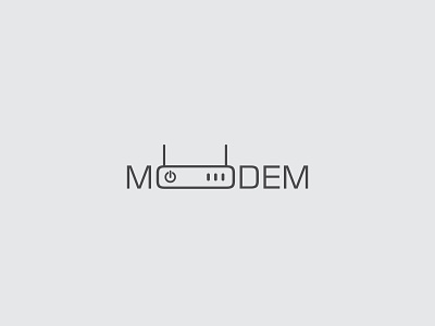 modem app brand guideline clean design design logo text logodesign tech logo technology logo typography vector wifi
