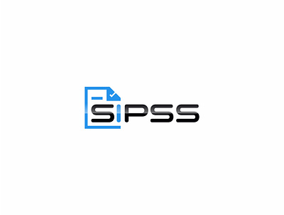sipps app design flat logo vector