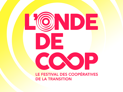 L'Onde de Coop coop cooperative festival logo design loop onde wave