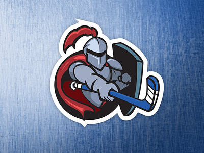Knight Hockey Logo hockey knight logo shield