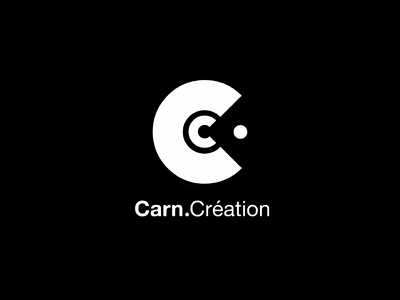 Carn Création - Logo Design brand c carn creation credit logo pacman
