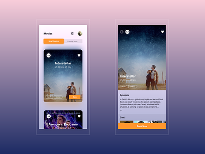 Movie App in Fluent Design concept concept design design fluent design mobile app mobile design mobile ui thisisabhinay ui ux ui