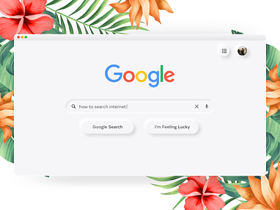 Neumorphic Google Redesign