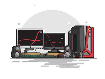 PC Setup [Pixel Art] by PixelChickken on Dribbble