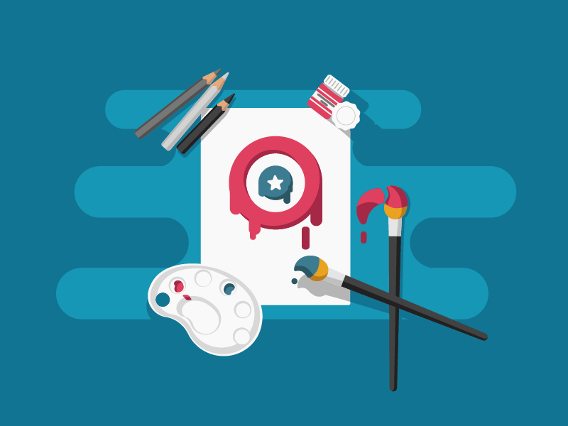 Artist at work by Mahith Menon on Dribbble