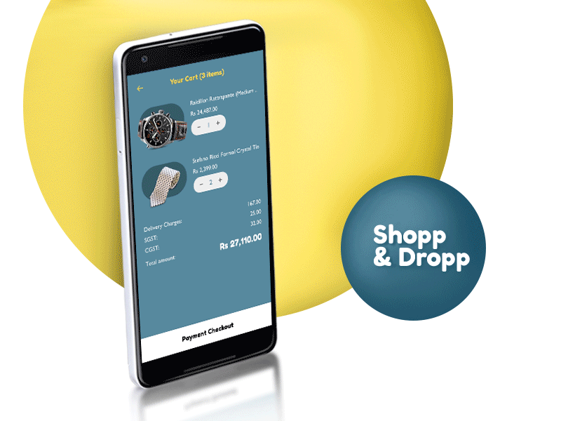 #002 #dailyui Payment Checkout - 03 cart checkout dailyui ecommerce mobile app payment shop ui