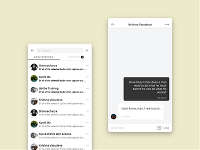 #dailyui #013 Direct Messaging