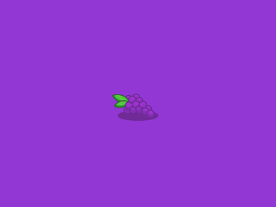 Grapes branding design geometric grapes icon illustration illustrator logo mobile app ui ux vector violet website