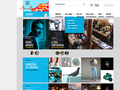 City Guide discontinued project lisbon ui ux website