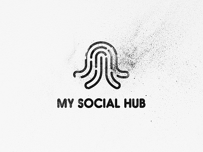 My Social Hub — app logo app brand logo logotype startup