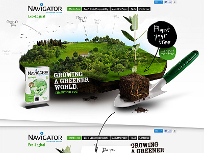 Navigator Eco-Logical composition floating island nature portugal website